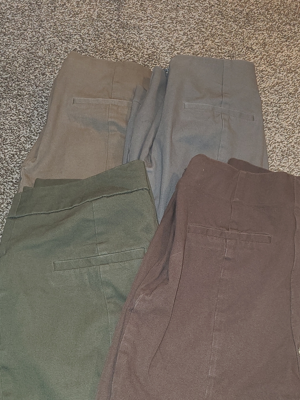 a new day Women's Straight Leg Pants Set — Green, Brown, Gray, & Dusty Brown